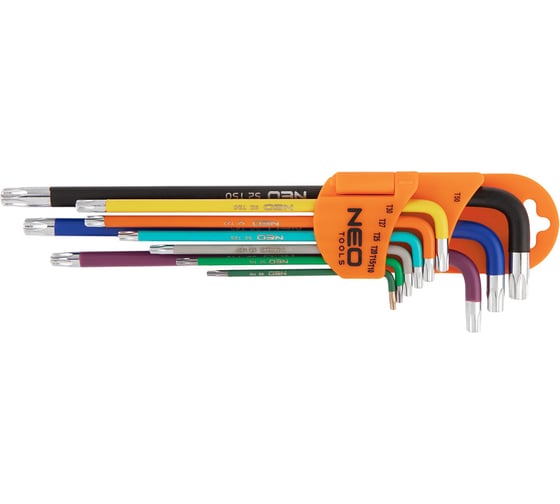 Изображение товара Шестигранные ключи NEO Tools HEAVY DUTY T10-T50 мм, 9 шт. 09-518