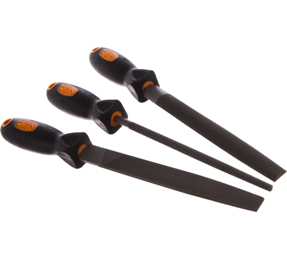 Изображение товара Напильники по металлу NEO Tools 3 шт. 37-605