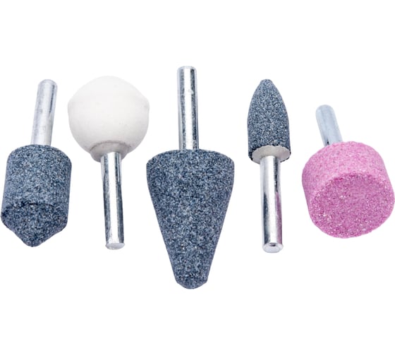 Изображение товара Набор абразивных камней (5 шт) для дрели Biber 70701 тов-090536