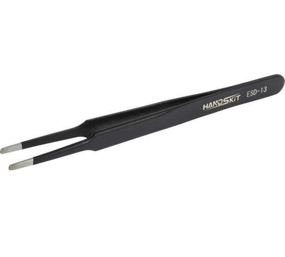 Изображение товара Диэлектрический пинцет HANDSKIT 120 мм ESD13