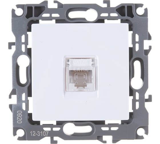 Изображение товара Информационная розетка ЭРА 12-3107-01 RJ45 белая Б0014723