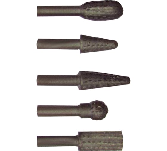 Изображение товара Набор металлических бор-фрез 5 шт. Biber 70702 тов-090537