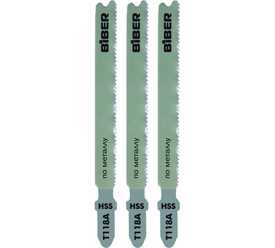 Изображение товара Пилка по металлу Т118А (3 шт; 67 мм; 18TPI) Biber 85277 тов-120520