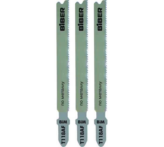 Изображение товара Пилка по металлу Т118АF (3 шт; 67 мм; 18TPI) Biber 85278 тов-120521