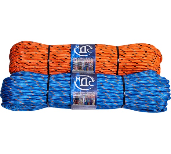 Изображение товара Полипропиленовый плетеный канат ТОРГОВО-ПРОИЗВОДСТВЕННАЯ КОМПАНИЯ МДС 10 мм, 24-прядный, 50 м 7930050321066