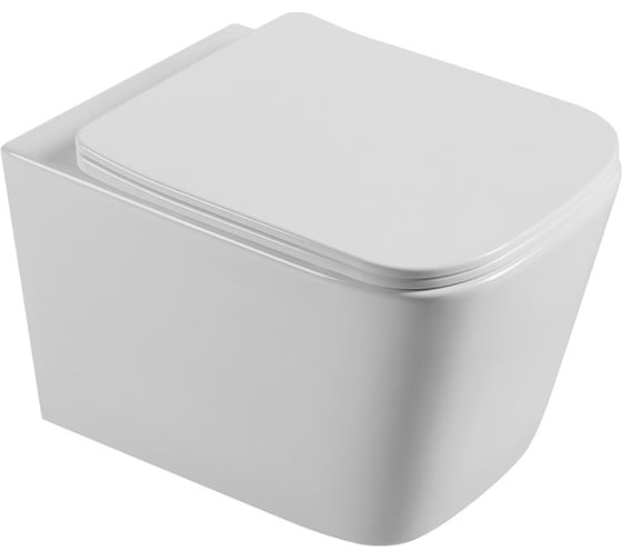 Изображение товара Подвесной унитаз Agger безободковый, сиденье с микролифтом X866012259 AT04100