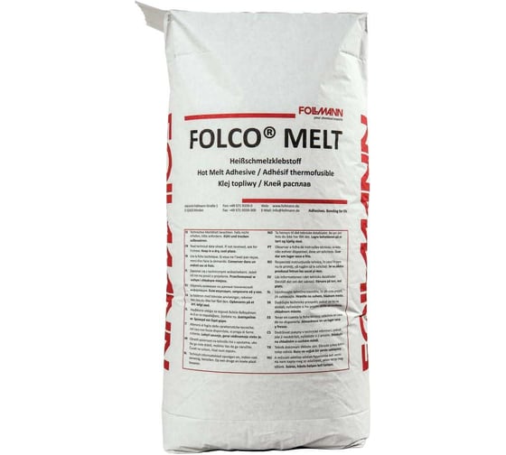Изображение товара Клей FOLCO MELT EB 1750 WHITE расплав (мешок 25 кг) Follmann 14340-007-062-11