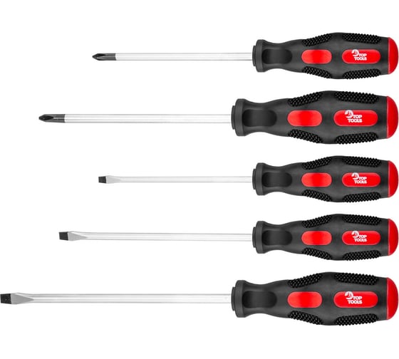 Изображение товара Набор отверток, 5 шт. Top Tools 39D503