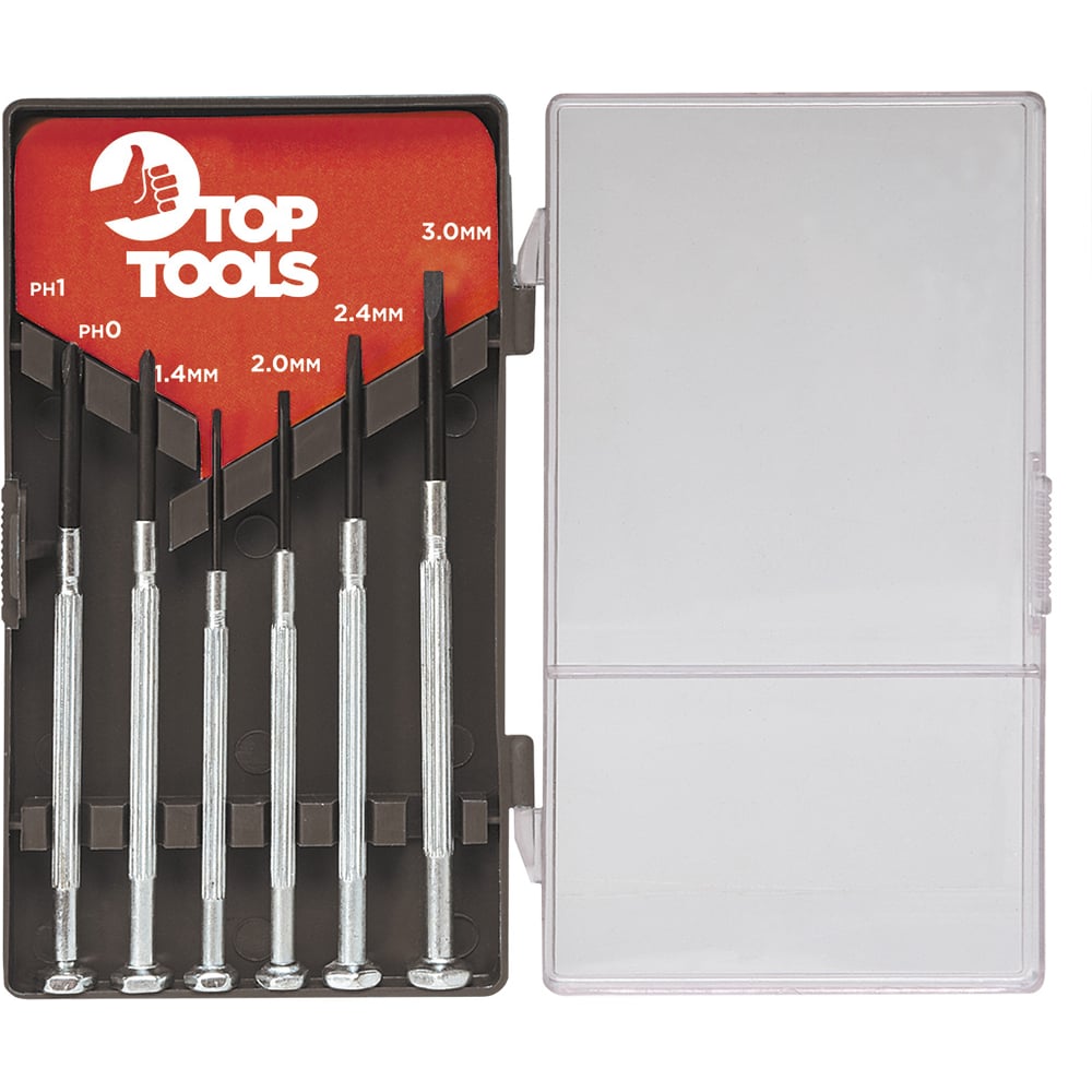 Изображение товара Набор прецизионных отверток Top Tools 39D193, 6 шт.
