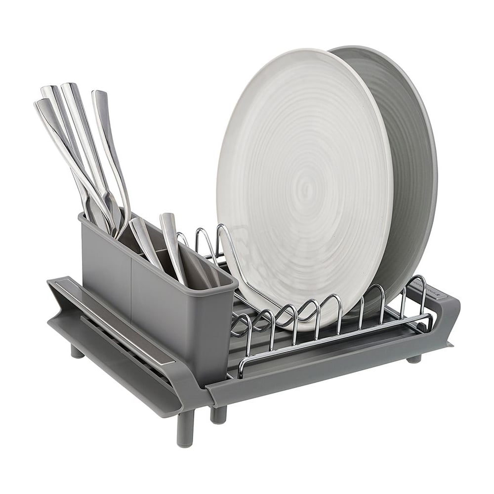 Раздвижная малая сушилка для посуды Smart Solutions сушилка для посуды с поддоном martika фланто 50 см полипропилен