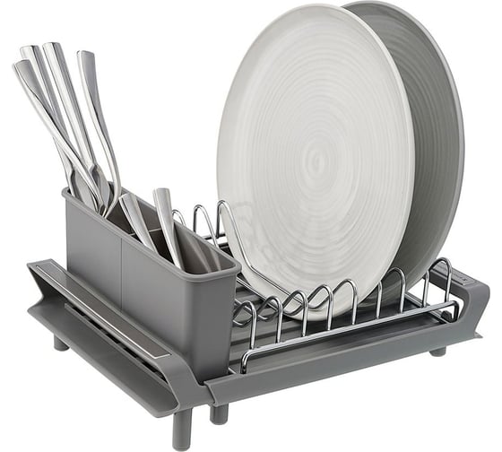 Изображение товара Сушилка для посуды Smart Solutions Atle раздвижная малая, серая SS00009