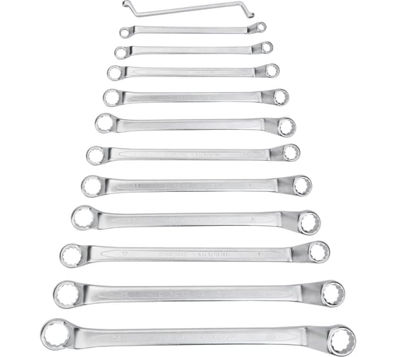 Изображение товара Набор накидных изогнутых ключей (6 x 32 мм, 12 штук) NEO Tools 09-952