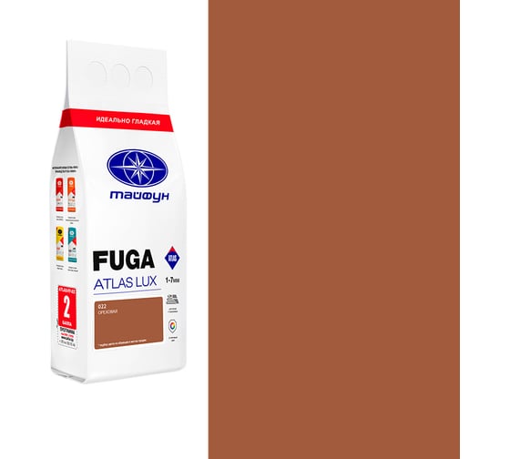 Изображение товара Цементная затирка Тайфун Fuga ATLAS LUX № 022 цвет орех, мешок 2 кг 022-2-lux