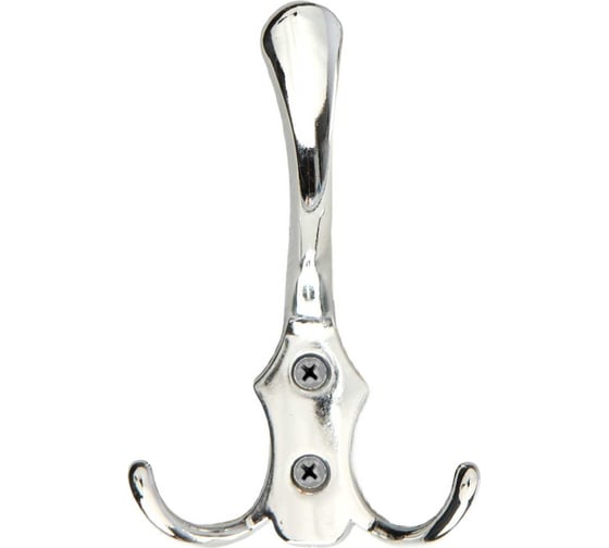 Изображение товара Мебельный крючок ТУНДРА KM301CP трехрожковый, цвет хром 1866160