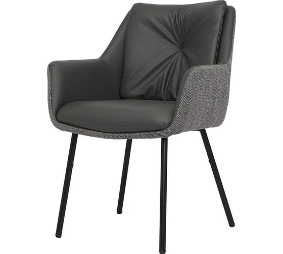 Изображение товара Стул Bergenson Bjorn Allar, экокожа, рогожка, серый BB000022