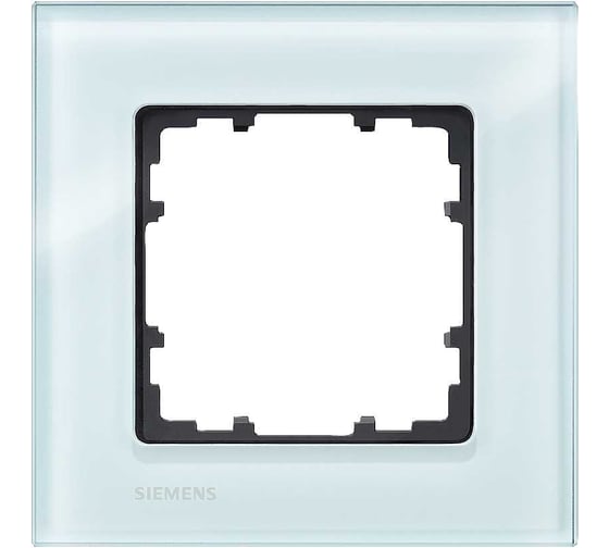Изображение товара 1-местная рамка Siemens DELTA MIRO СТЕКЛО КРИСТАЛЬНЫЙ ЗЕЛЕНЫЙ 90x90ММ 5TG1201
