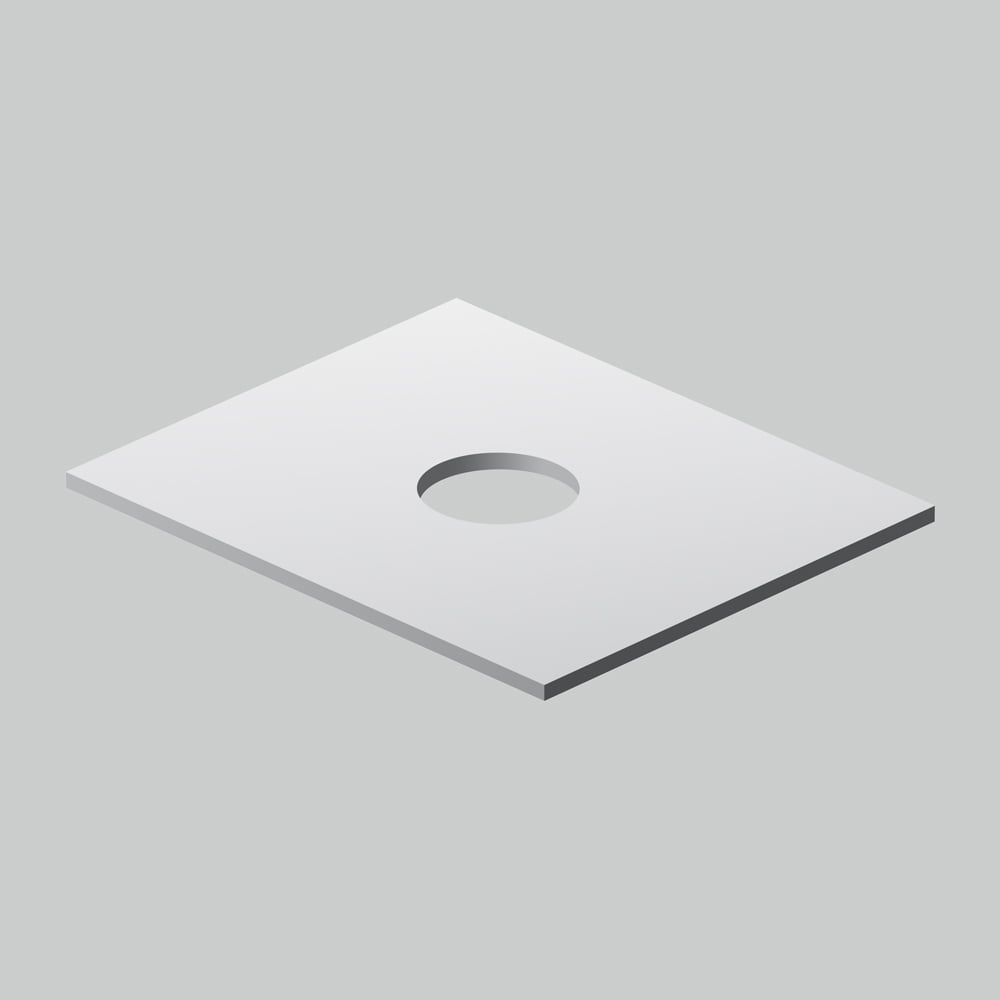 Изображение товара Столешница под накладную раковину для тумбы 60 см AM.PM Universal белая глянец M8FST0601WG