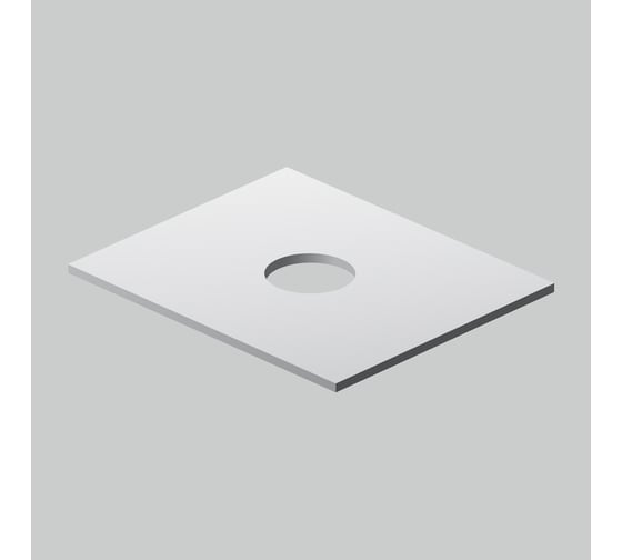 Изображение товара Столешница под накладную раковину, для тумбы 60 см AM.PM Universal цвет белый глянец M8FST0601WG