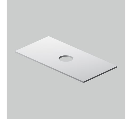 Изображение товара Столешница под накладную раковину, для тумбы 100 см,AM.PM Universal  цвет белый глянец M8FST1001WG