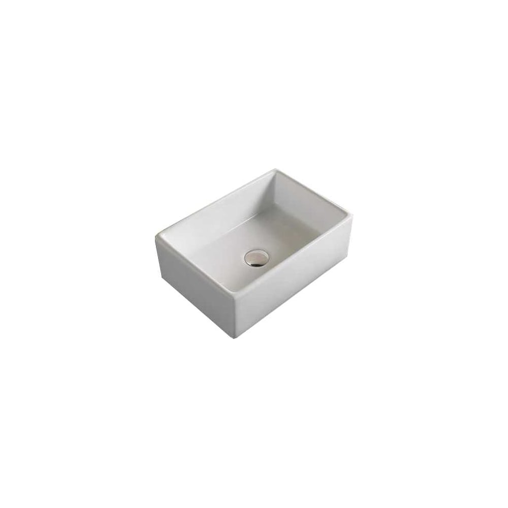 Изображение товара Раковина Velvex 7072 белая, прямоугольная, накладная