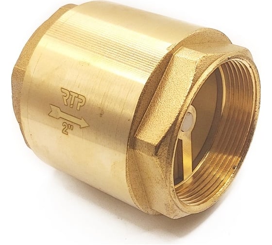 Изображение товара Обратный клапан RTP латунь, внутренняя/внутренняя резьба 1",pn25 желтый, 41115