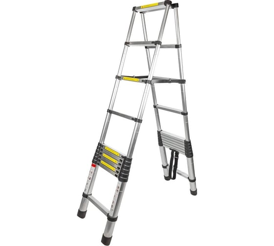Изображение товара Телескопическая двухсекционная лестница Forcekraft 0.8-3.2+3.2 м, 10+10 ступеней FK-BL-TA320(52842)