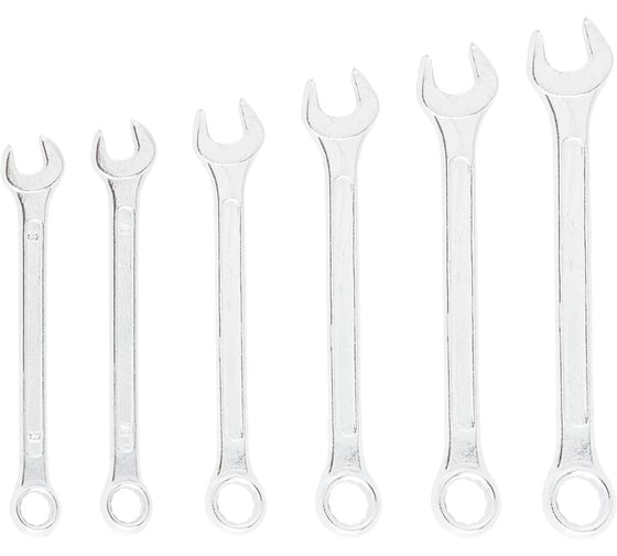 Изображение товара Набор комбинированных ключей Top Tools 8-17 мм, 6 шт. 35D355