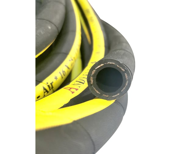 Изображение товара Шланг резиновый 3-х слойный дорновый маслобензостойкий, 16 мм, 16 атм, ГОСТ 10362-2017, бухта 30 м Andycar WН11