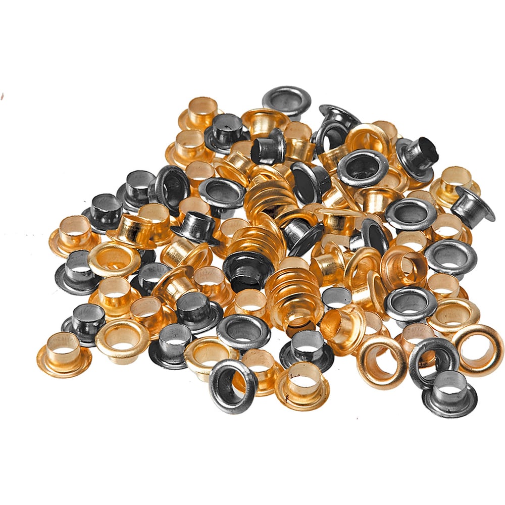 фото Люверсы для ручного заклепочника top tools цвет mix (золото и серебро), 200 шт, диаметр 5мм 32d420