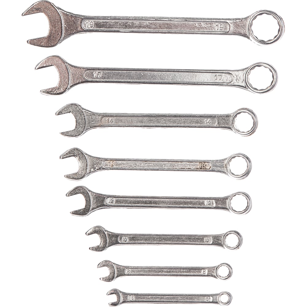 Изображение товара Набор комбинированных ключей Top Tools 6-19 мм, 8 шт. 35D356
