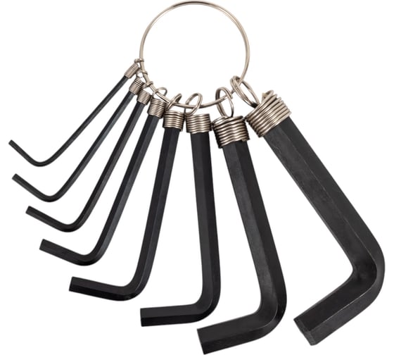 Изображение товара Набор шестигранных ключей Top Tools 2-10 мм, 8 шт. 35D055