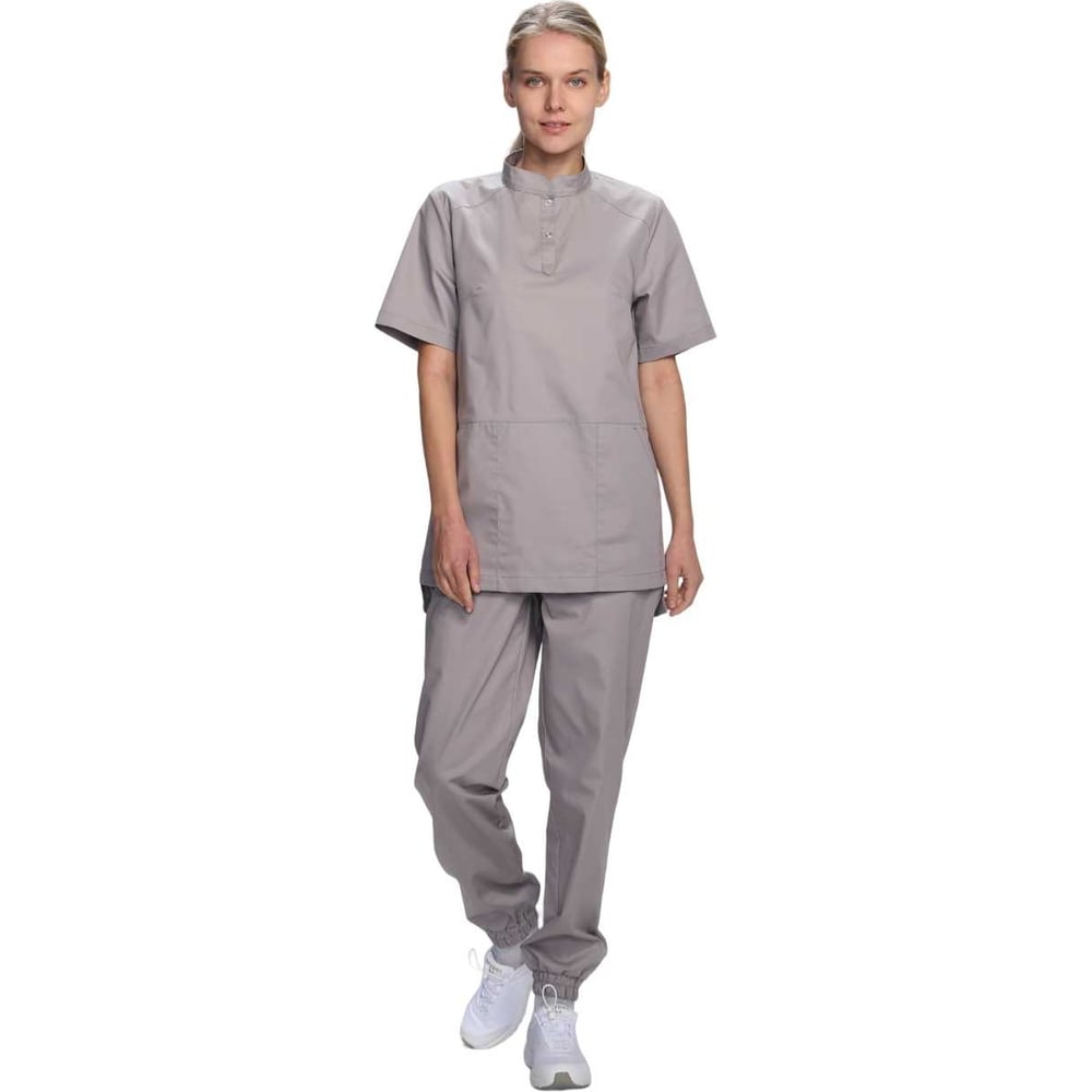 Изображение товара Женский костюм Факел Сити-002 MedLine светло-серого цвета размер 60-62