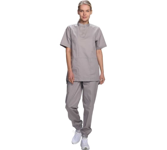 Изображение товара Женский костюм Факел Сити-002 MedLine, светло-серый, размер 60-62, рост 170-176 87486804.012