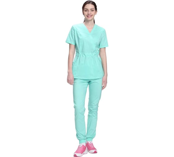 Изображение товара Женский хирургический костюм Факел Модерн-004 MedLine, мятный, размер 40 87488517.001