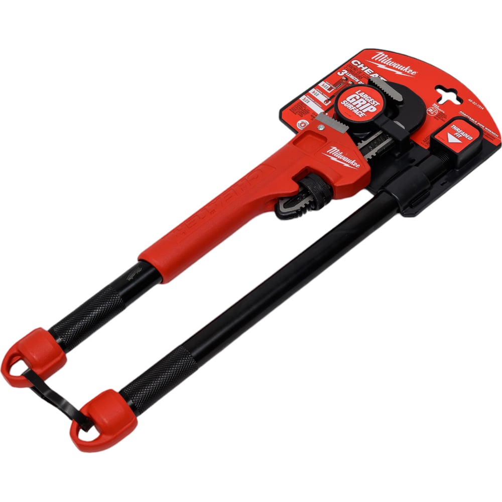 Изображение товара Профессиональный трубный ключ Milwaukee Cheater 3 в 1, стальной, регулируемый