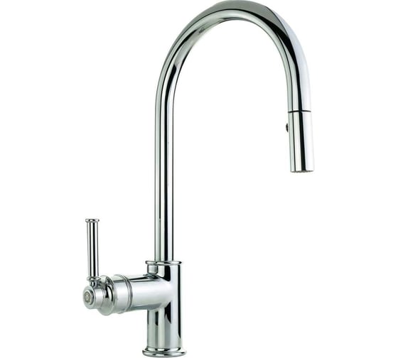 Изображение товара Смеситель для кухни Migliore ERMITAGE MINI с вытяжной лейкой, ручка сбоку, латунь, хром 31522