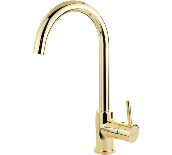 Изображение товара Смеситель для кухни Migliore CUCINA FORTIS высокий излив, ручка сбоку, золото 31560