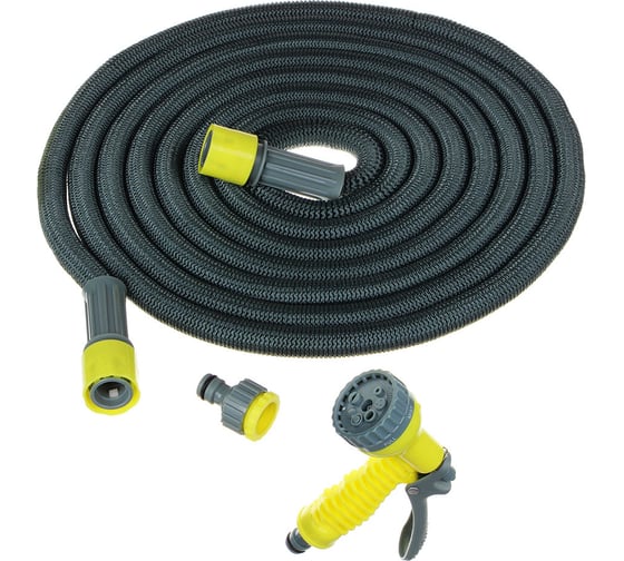 Изображение товара Растягивающийся шланг INBLOOM 15 м, ТПЭ, полиэстер, пластик 168-021