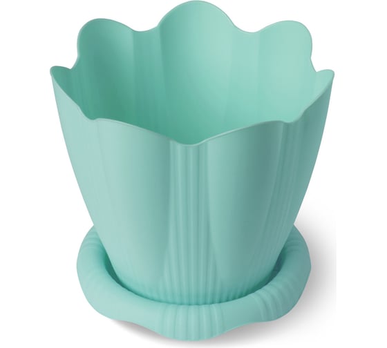 Изображение товара Горшок с поддоном Martika Эдельвейс 0.65 л, диам. 12 см, колор С190К