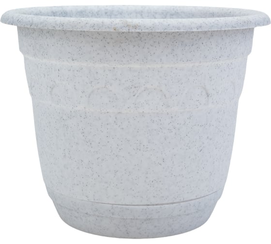 Изображение товара Горшок Martika Колывань 1.8 л, диам. 18 см, мрамор, с поддоном С93М