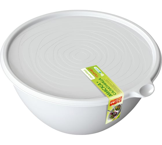 Изображение товара Миска-салатница Martika Риччи 2 шт., 2 л, 3.2 л, светло-серая С862СЕР