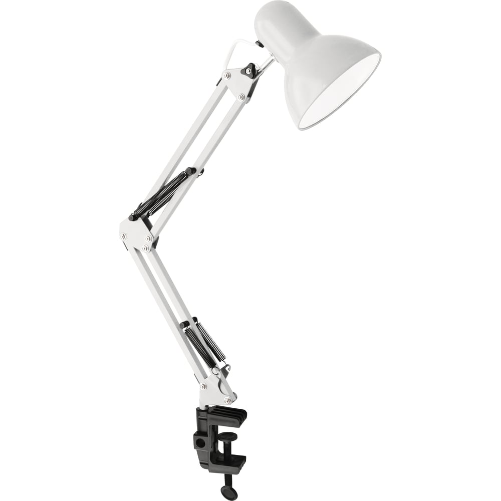 Изображение товара Настольный светильник Ultraflash UF-312P С01 белый 60W на струбцине