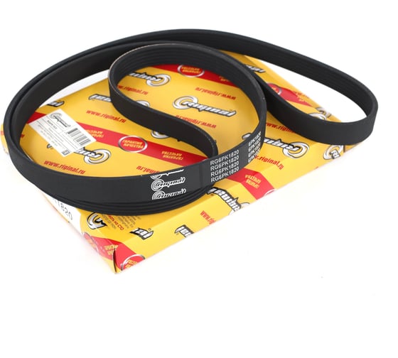 Изображение товара Ремень поликлиновой 6PK1820 для а/м Lada Largus (12-) 16V (A/C+, ГУР+) Riginal RG6PK1820