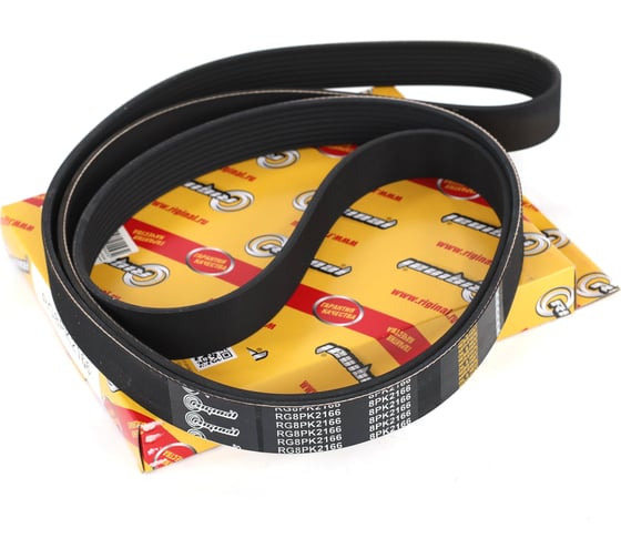 Изображение товара Ремень поликлиновой 8PK2166 для а/м ГАЗель Next генератора дв.CUMMINS ISF 2.8 ЕВРО-4 Riginal RG8PK2166