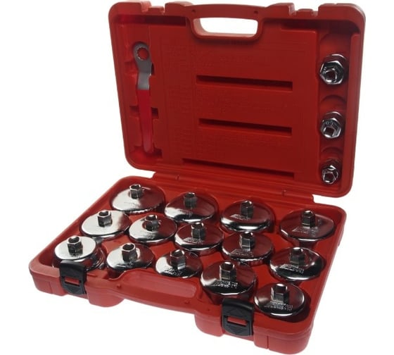 Изображение товара Набор съемников масляных фильтров (чашки) в кейсе 18 предметов JTC 4572