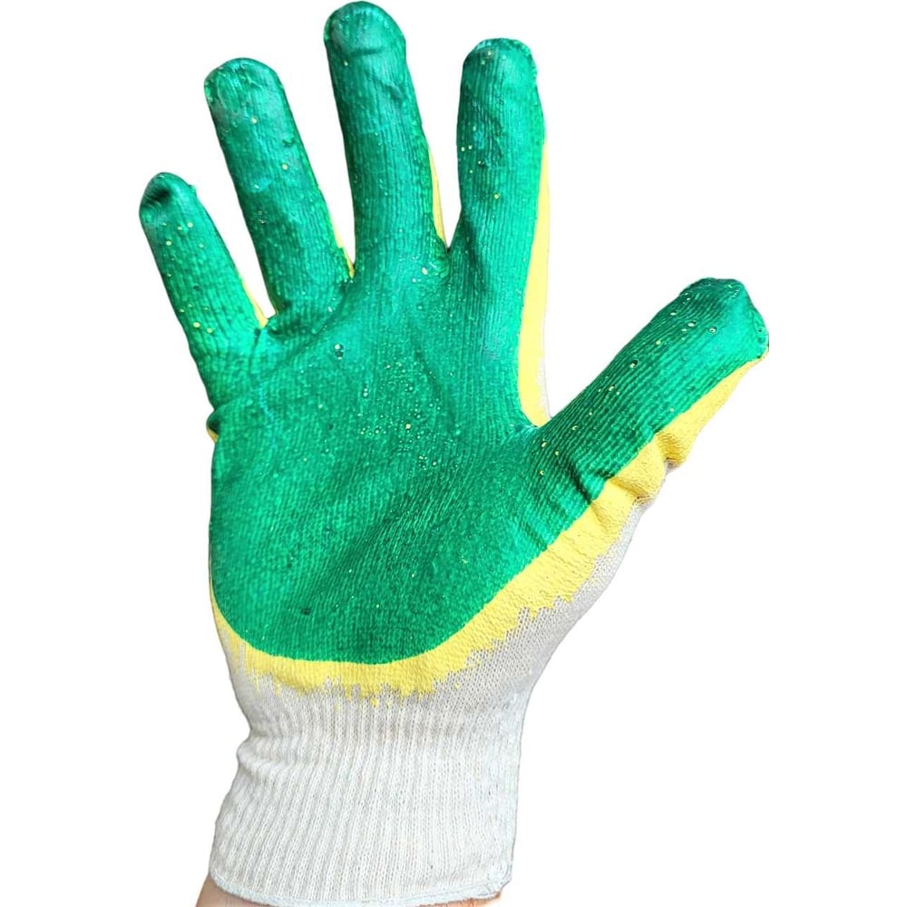 Изображение товара Перчатки хб с латексным покрытием R2R 13 класс универсальные XL