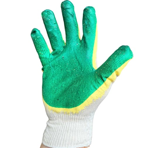 Изображение товара Перчатки х/б с двойным латексным покрытием R2R 13 класс 7010-00RL