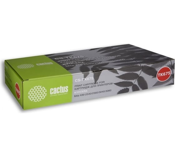 Изображение товара Лазерный картридж Cactus CS-TK675 TK-675 черный, 20000 страниц, для Kyocera Mita KM 2540/2560/3040/3060 727413