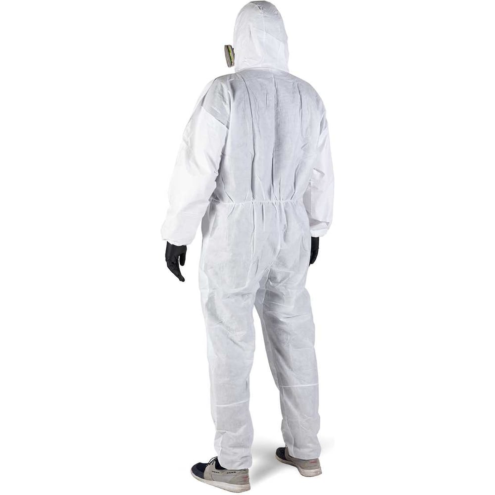 Изображение товара Комбинезон химзащиты Jeta Safety с дышащей задней частью 56-58, белый, однодневный