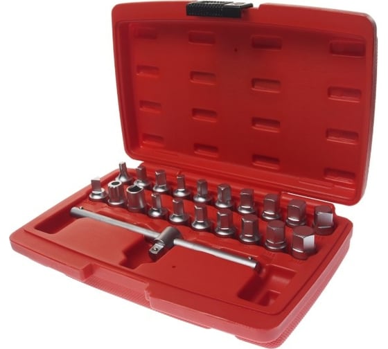 Изображение товара Набор головок для отворачивания масляных пробок, 21 пр. JTC JW0896